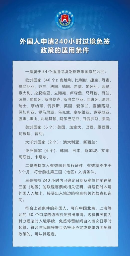 Ports and Permitted Stay Areas for the 240 - Hour Transit Visa - Free Policy 2 W020241227014510261845 1