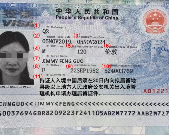 How to Read a Chinese Visa